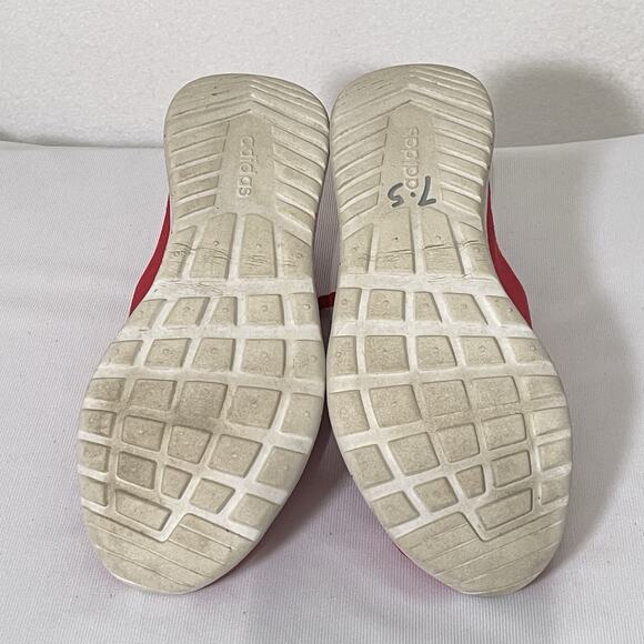 Adidas Cloudfoam Pure Running Shoes Women's 7.5 Red Low Top Gym Trainers Sneaker - Picture 10 of 10